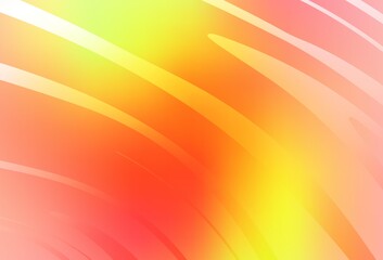 Light Red, Yellow vector texture with wry lines.