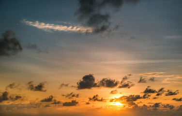 Dramatic sky, perfect for sky replacement, background or any other application