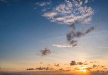 Fototapeta premium Dramatic sky, perfect for sky replacement, background or any other application