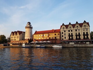 Fishing village in the city of Kaliningrad