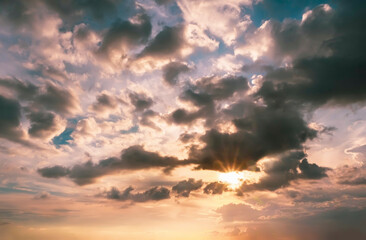 Dramatic sky, perfect for sky replacement, background or any other application