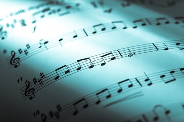 Fototapeta premium Sheet music.