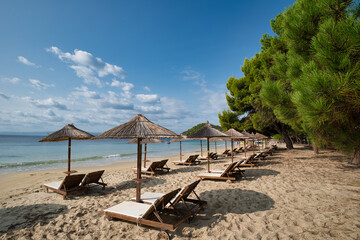 Koukounaries beach, Skiathos island, Greece .famous exotic beach all over the world