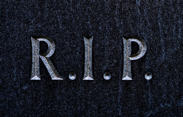 R.I.P. grave inscription