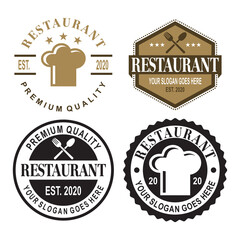 A Set Of Chef Vector , A Set Of Restaurant Logo