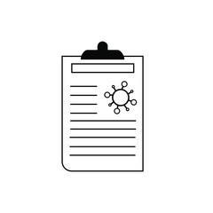 report icon in different style vector illustration. The theme of the corona virus two color and black report vector icons designed with the style of the fill, outline, line and stroke can be used for 