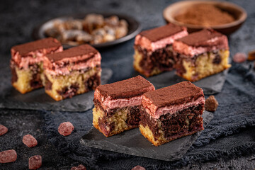 Fresh baked marble cake