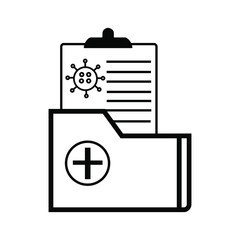 report icon in different style vector illustration. The theme of the corona virus two color and black report vector icons designed with the style of the fill, outline, line and stroke can be used for 