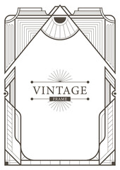 Vintage frame template vector