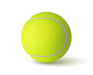 Vector realistic tennis ball isolated on white background - 395461991