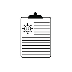report icon in different style vector illustration. The theme of the corona virus two color and black report vector icons designed with the style of the fill, outline, line and stroke can be used for 