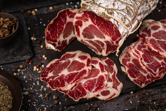 Italian coppa crudo