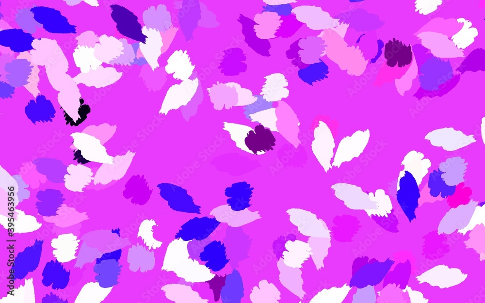 Wall mural light purple vector texture with abstract forms.