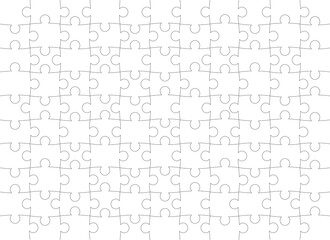 Puzzle pattern. Texture isolated on a white background
