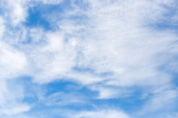 beautiful blue sky with clouds