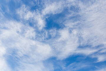 beautiful blue sky with clouds
