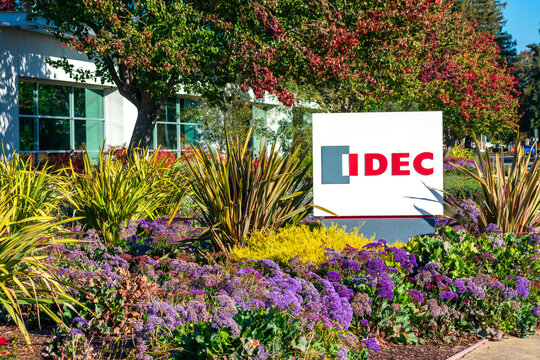 IDEC sign, logo at headquarters in Silicon Valley. IDEC Corporation is industrial automation electronics manufacturer. - Sunnyvale, California, USA - 2020