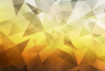 Light Blue, Yellow vector abstract polygonal background.