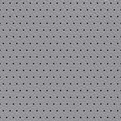 Perforated leather abstract gray background, texture with regular perforated dots. 3D-rendering