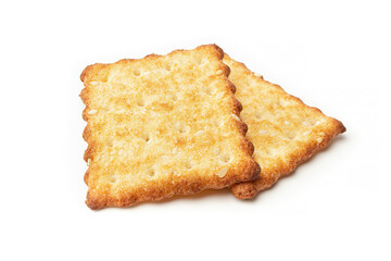 Cracker on a white background for Breakfast