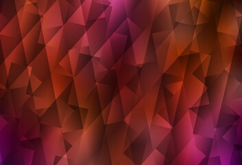 Dark Red vector backdrop with rhombus.