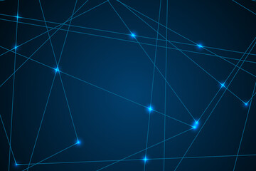 Internet connection network high digital technology. Abstract geometric background with connecting points and lines. Vector illustration EPS 10.