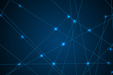 Internet connection network high digital technology. Abstract geometric background with connecting points and lines. Vector illustration EPS 10.