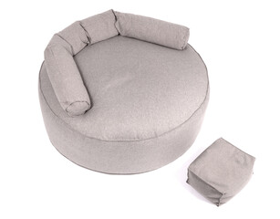 Enormous grey beanbag