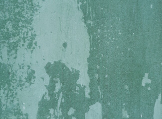 background wall painted with green paint