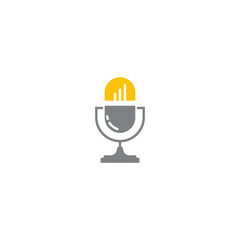 Podcast Vector icon design illustration Template