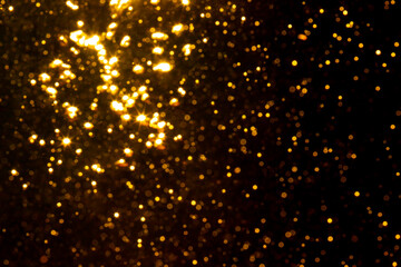 Bokeh gold from natural water