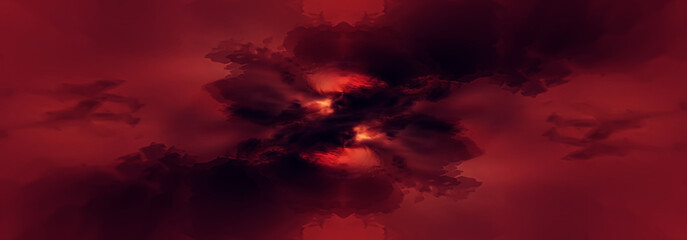 Fototapeta premium orange sky universe swirling abstract background