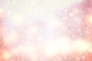 abstract white light blurred snow background, glamor christmas glow design