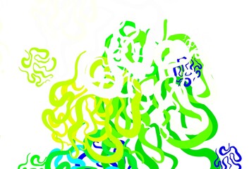 Light Multicolor vector template with chaotic shapes.