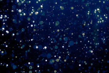 Abstract blue bokeh