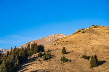 landscape with mountains and sky