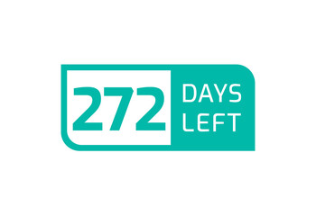 272 Days Left banner on white background, 272 Days Left to Go