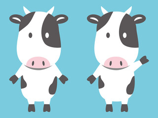 Simple cow illustration/Flat design