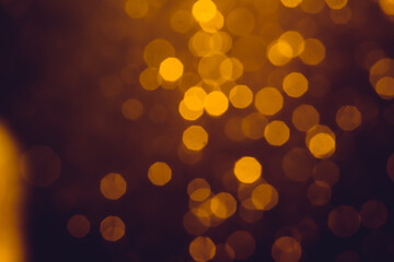 Gold bokeh from natural water