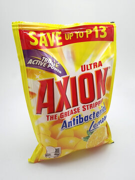 Axion grease stripper antibacterial lemon dishwashing liquid in Quezon City, Philippines