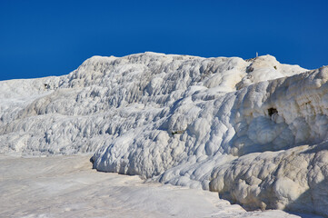 Natural travertine pools in Pamukkale.