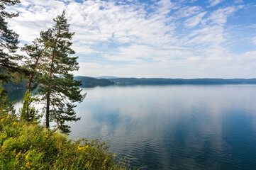 View of Turgoyak lake in Ural