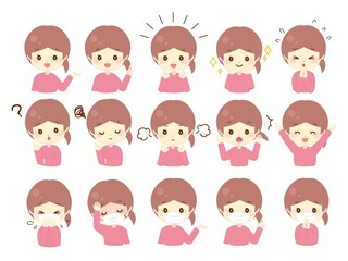 女性アイコンイラスト