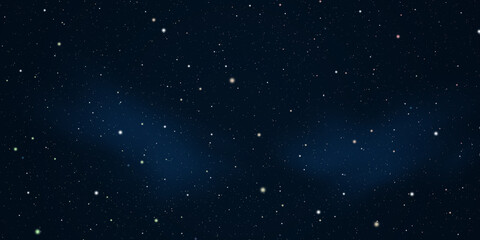  Night sky with stars and galaxy in outer space, universe background
