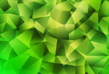 Light Green, Yellow vector abstract mosaic backdrop.