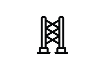 Wild West Outline Icon - Ladder