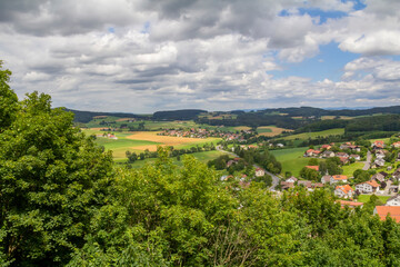 Fototapeta na wymiar sunny Bavarian Forest scenery