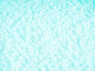 Christmas background with round balls artificial snow.