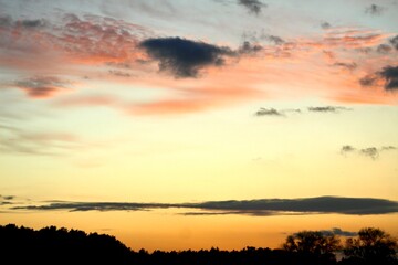 Abendrot über der Heide