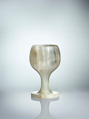 Glass stone cup from onix